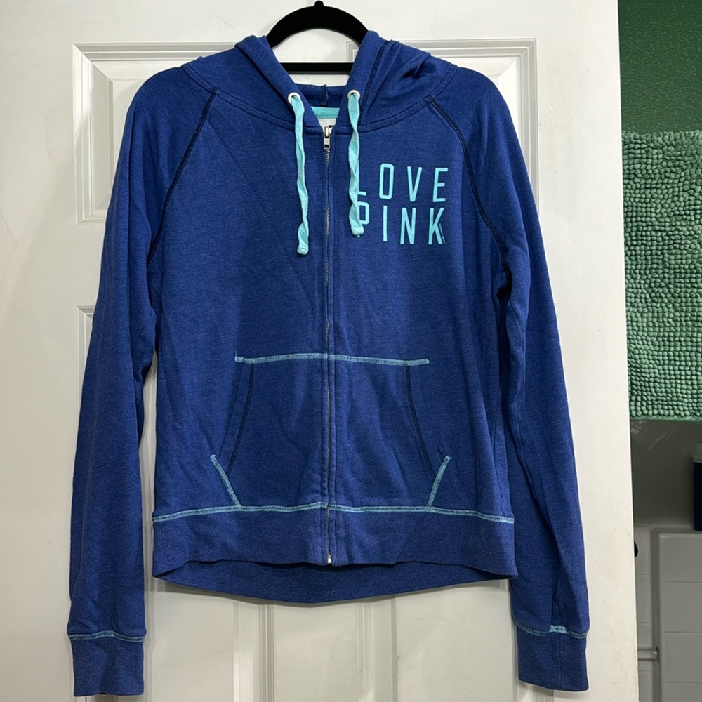VS Pink zip up hoody